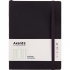 Записная книга Partner Soft L 190х250мм на 96 листов кремовый блок в клетку Axent 8615-01-a черная 0