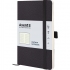 Записная книга Partner Soft Skin А5-(125х195мм) на 96 листов кремовый блок в клетку Axent 8616-01-a черная 0