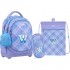 Набір рюкзак + пенал + сумка для взуття Kite WK 724 W check set_wk22-724s-1 0
