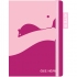 Записна книжка 169*120 мм, 96 арк., білий блок в клітинку Kite k22-467-3 рожевий 0