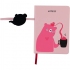 Записна книжка інтегральна обкладинка 176*125 мм, 96 арк., білий блок в клітинку Pink Bear Kite k22-464-1 5