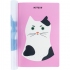 Записна книжка А5+(165х205 мм) на 40 арк., пластикова обкладинка, білий блок в клітинку Gangster cat Kite k22-460-3 1