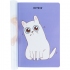 Записна книжка А5+(165х205 мм) на 40 арк., пластикова обкладинка, білий блок в клітинку Bread cat Kite k22-460-4 1