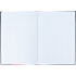 Книжка канцелярська А4, 80 арк. в твердій  обкладинці УФ-лак, офсет, клітинка Colors AXENT 8421-08-a червона 3