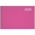 Щотижневик 2024 кишеньковий Miradur BRUNNEN 73-755 60 224 срібне тиснення   рожевий 0