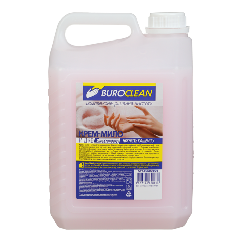 Крем-мило рідке 5 літрів Ніжність Кашеміру EuroStandart BUROCLEAN 10600104