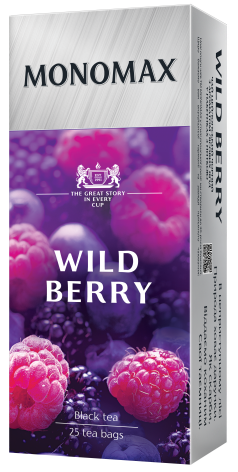 Чай чорний 37,5г (1.5г*25), пакет, WILD BERRY, МОNОМАХ mn.18366