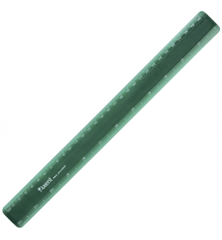 Лінійка пластикова 30 см,  матова,  Axent 7530-05-a зелений