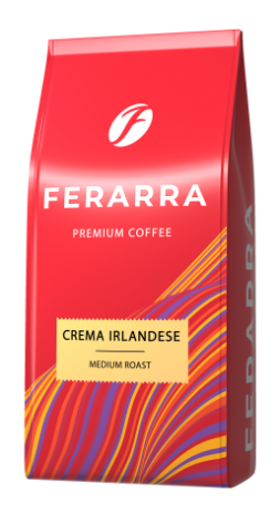 Кава в зернах CAFFE CREMA IRLANDESE з клапаном, 1000г, FERARRA fr.75183