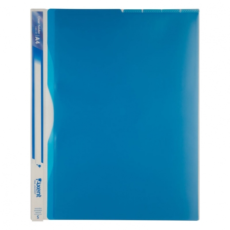 Папка-кутик А4 на 5 відділеннь, щільна 180 мкм, AXENT 1481-07-A синій
