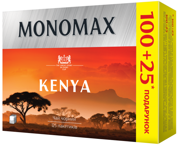 Чай чорний 250г (2г*125)  пакет, KENYA, МОNОМАХ mn.77613