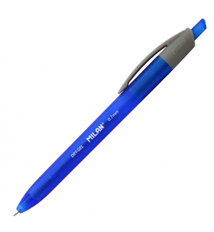 Ручка кулькова масляна MILAN DRY GEL 0,7 мм. синій ml.176540125