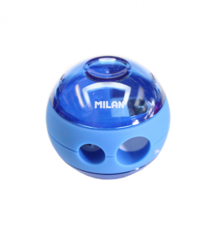 Точилка с контейнером круглая,  двойная, SPHERE Milan ml.20156212 синий