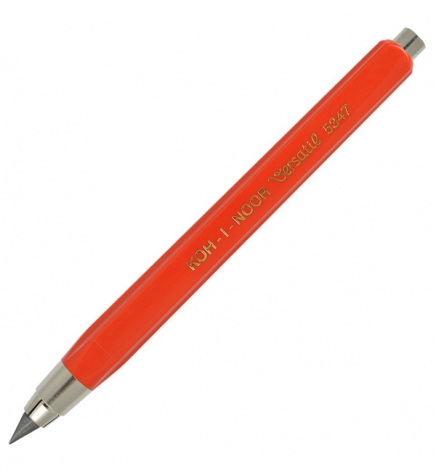 Олівець механічний пластиковий корпус (без чинки) цанговий 5,6 мм Koh-i-noor 5347 червоний