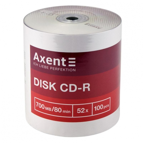 CD-R 700MB/80min 52X, 100 шт, bulk, Axent 8101-А