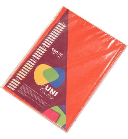 Бумага Uni Color Intensive A4 160 г/м2, 100 л Coral Red (кораллово-красный) 151239
