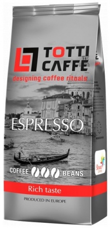 Кава в зернах Cafe Espresso, пакет 1000г, TOTTI tt.52085