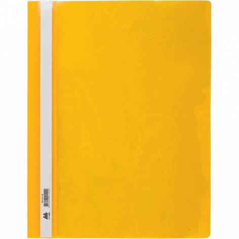 Папка-швидкозшивач А4 пластикова з прозорим верхом Buromax BM.3311-08 жовтий