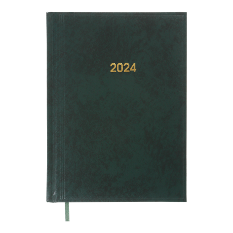 Щоденник  датований 2024 BASE, А5 Buromax BM.2108-04 зелений