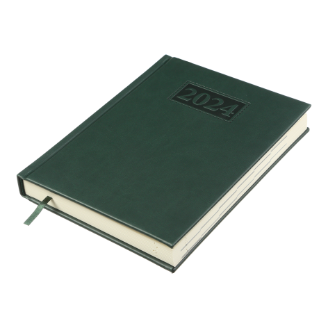 Щоденник  датований 2024 GENTLE, А5 Buromax BM.2109-04 зелений