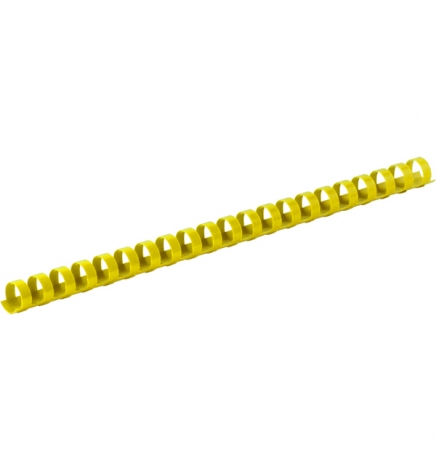 Пластикова пружина для переплітання  d 6 мм, (100 шт.) жовта Buromax BM.0500-08