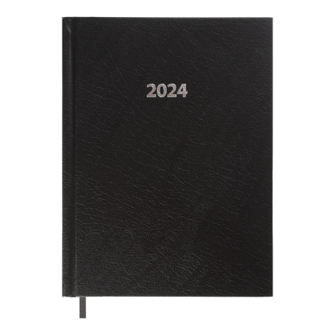 Щоденник  датований 2024 STRONG, А5 Buromax BM.2129-01 чорний