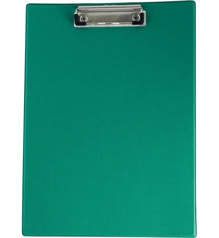 Планшет А4 кліпборд PVC з прижимом,  Buromax BM.3411-04 зелений