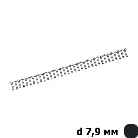 Пружина металева d 7,9 мм 100 штук в упаковці Axent 2808-A чорна