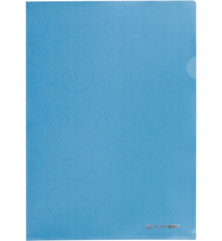 Папка-кутик BAROCCO А4 на 1 відділення, щільна 180 мкм, Buromax BM.3851-614 блакитний