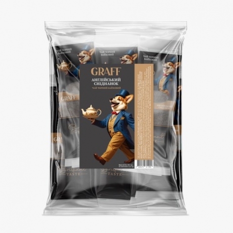 Чай чорний байховий 100г (2г*50), кадді-пакет, «English Breakfast/Англійський сніданок» GRAFF gr.11990