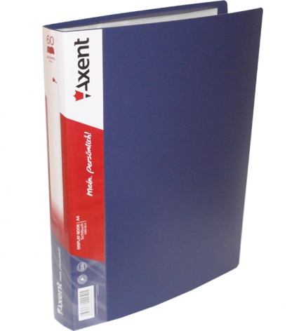 Дисплей-книга на 60 файлов, AXENT 1060-03-a синий