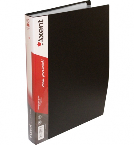Дисплей-книга на 60 файлов, AXENT 1060-01-a черный