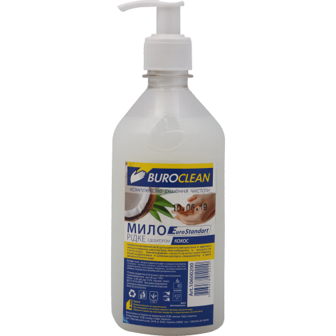 Мило рідке EuroStandart 500 мл КОКОС BUROCLEAN 10600200