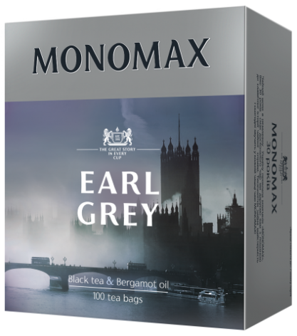 Чай чорний 200г (2г*100), пакет, EARL GREY, МОNОМАХ mn.70034