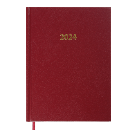Щоденник  датований 2024 STRONG, А5 Buromax BM.2129-13 темно-червоний