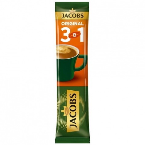 Кавовий напій 3в1 Ориджинал в стіках по 12,5 г (упаковка 26 стіків) Jacobs Monarch prpj.90458
