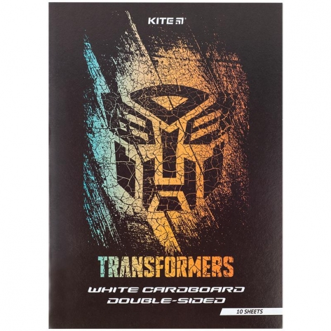 Картон білий двосторонній A4 10 арк. Transformers Kite tf24-254