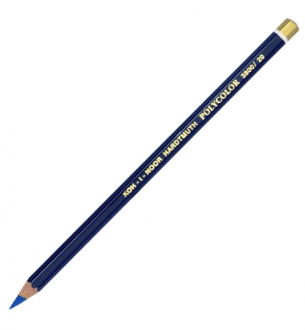 Олівець художній POLYCOLOR prussian blue (пруський синій) KOH-I-NOOR 3800/20