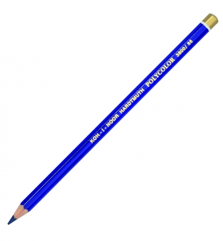 Олівець художній POLYCOLOR permanent blue (стійкий синій) KOH-I-NOOR 3800/55