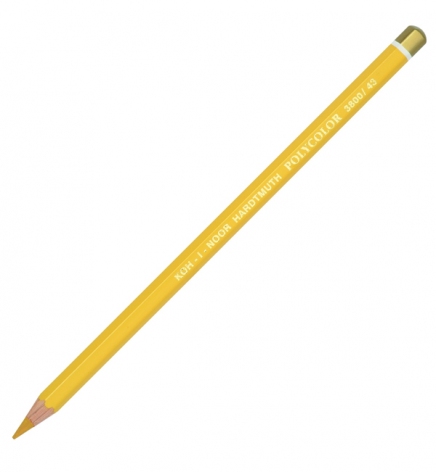 Олівець художній POLYCOLOR naples yellow light (неаполітанський світло-жовтий) KOH-I-NOOR 3800/43