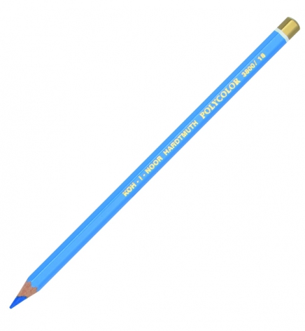 Олівець художній POLYCOLOR light blue (світло-синій) KOH-I-NOOR 3800/18