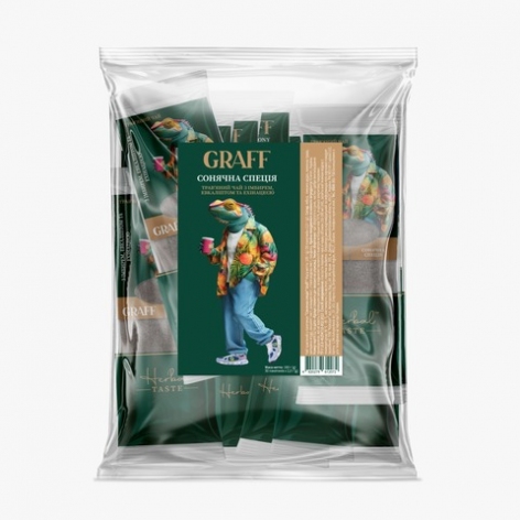 Чай трав'яний 100г (2г*50), кадді-пакет «Sunny spices/Сонячна спеція» GRAFF gr.12072