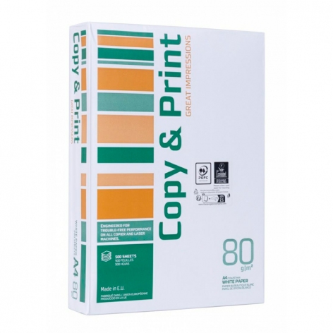 Папір COPY & PRINT А4, 80г/м2, 500 арк, клас C