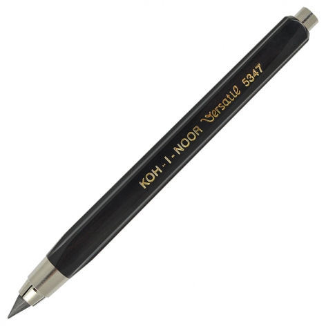 Олівець механічний пластиковий корпус (без чинки) цанговий 5,6 мм Koh-i-noor 5347 чорний