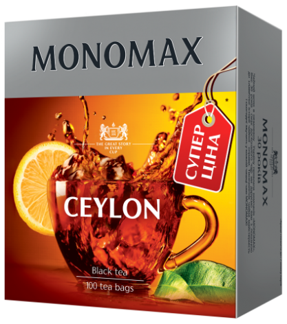 Чай чорний 150г (1.5г*100),  пакет, CEYLON TEA 