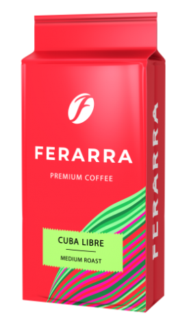 Кава мелена CAFFE CUBA LIBRE, вакуумне пакування 250г, FERARRA fr.72410
