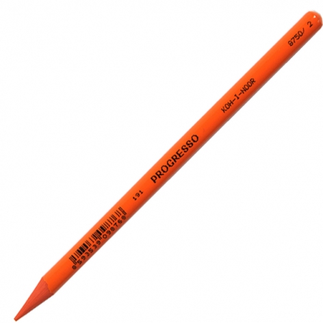 Художественные бездревесные карандаши Progresso Koh-i-noor 8750/2 reddish orange (красно-оранжевый)