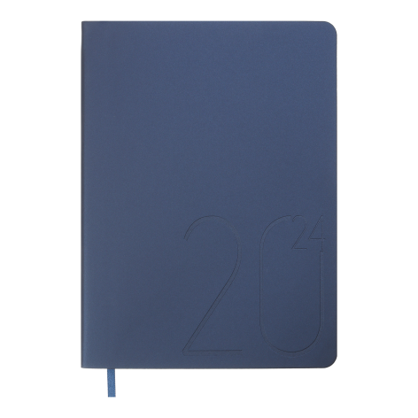 Щоденник  датований 2024 STEEL, А5 Buromax BM.2127-02 синій