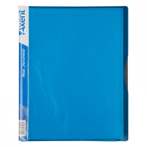 Папка пластикова на 20 файлів А4 AXENT 1120-07-A блакитний