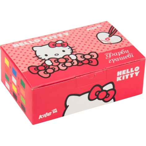 Фарби гуаш 6 кольорів по 20 мл KITE Hello Kitty HK17-062